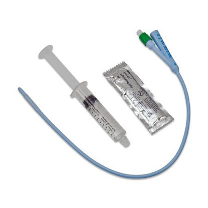 Picture of Foley Catheter Dover™ 3-Way Standard Tip 5 cc Balloon 18 Fr. Silicone8887664182
