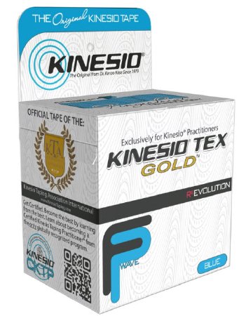 Picture of Kinesiology Tape Kinesio® Tex Gold™ FP Water Resistant Cotton 2 Inch X 4-3/10 Yard Blue NonSterileKN-GKT25024