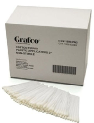 Picture of Swabstick Grafco® Cotton Tip Plastic Shaft 6 Inch NonSterile 1000 per Pack1599-PN6
