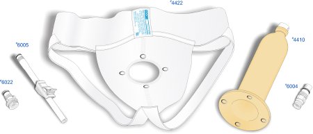 Picture of Male External Catheter Kit Urocare® Urinal 20 - 40mm Diameter Universal Suspensory Garment 26- 46 Inch Waist Latex4403