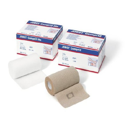 Picture of 2 Layer Compression Bandage System JOBST® Compri2 Lite 7-1/8 - 9-3/4 Inch 20 to 30 mmHg No Closure Tan NonSterile7627102