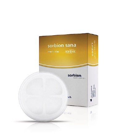 Picture of Hydroactive Wound Dressing Cutimed® Sorbion® Sana Multi Star Cellulose / Gel Forming Polymer 4-1/2 Inch7323801