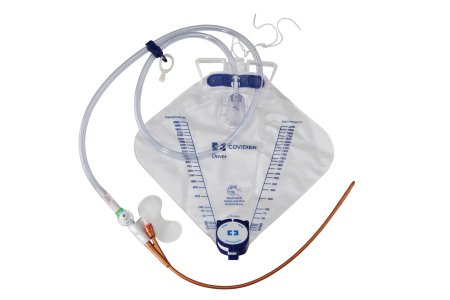 Picture of Indwelling Catheter Kit Dover™ Premium Foley 18 Fr. 5 cc Balloon Silver Hydrogel Coated SiliconePP18XSD