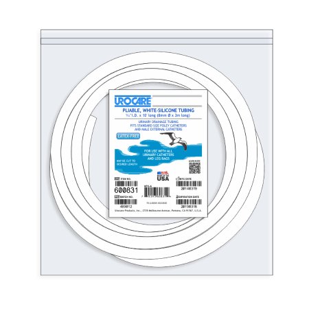 Picture of Male External Catheter Tubing Uro-Con® White, Silicone, NonSterile, 0.31 Inch I.D. X 10 ft Long600831