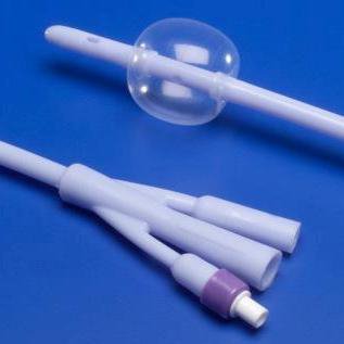 Picture of Foley Catheter Dover™ 3-Way Standard Tip 5 cc Balloon 22 Fr. Silicone8887664224