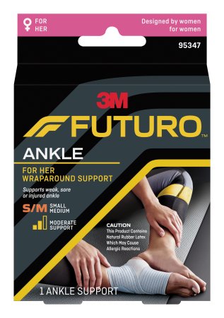 Picture of Ankle Support 3M™ Futuro™ for Her Slim Silhouette Small / Medium Hook and Loop Strap Closure Left or Right Foot95347ENR