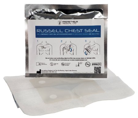 Picture of Chest Seal Russell 6 X 7-3/4 Inch 1 per Pack Pouch SterileRCS