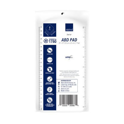 Picture of Abdominal Pad Abena® Nonwoven Cellulose 8 X 10 Inch Rectangle Sterile1780