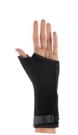 Picture of Thumb Splint Exos® X-Large Hook and Loop / Adjustable Cable Closure Right Hand Black230-72-1111