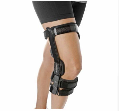 Picture of Knee Brace OA FullForce® Medial Large D-Ring / Hook and Loop Strap Closure 21 to 23-1/2 Inch Thigh Circumference / 15 to 17 Inch Knee Circumference / 16 to 18 Inch Calf Circumference Right Knee11-1578-4
