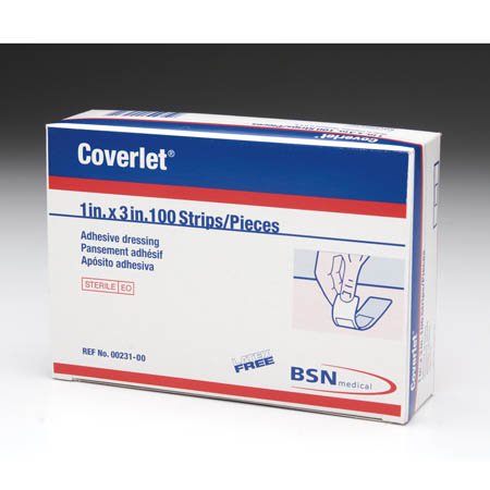 Picture of Adhesive Strip Coverlet® 1 X 3 Inch Fabric Rectangle Tan Sterile02659001