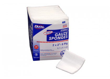Picture of Gauze Sponge Dukal™ Gauze 8-Ply 2 X 2 Inch Square Sterile2283