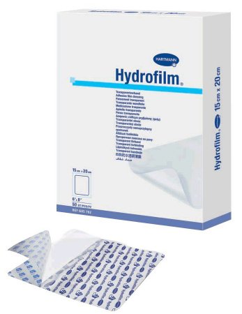 Picture of Transparent Film Dressing Hydrofilm® Rectangle 6 X 8 Inch 4 Tab Delivery Without Label Sterile685762