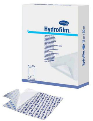 Picture of Transparent Film Dressing Hydrofilm® Rectangle 6 X 8 Inch 4 Tab Delivery Without Label Sterile685762