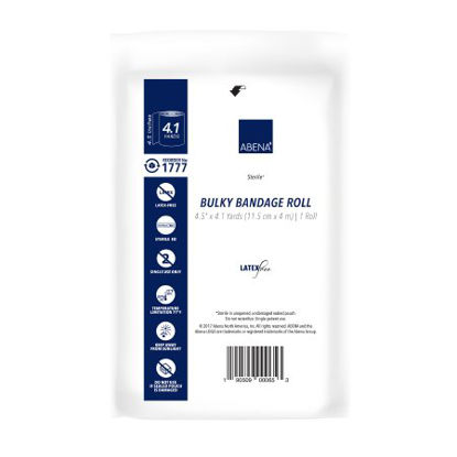 Picture of Fluff Bandage Roll Abena® Gauze 6-Ply 4-1/2 Inch X 4-1/10 Yard Roll Shape Sterile1777