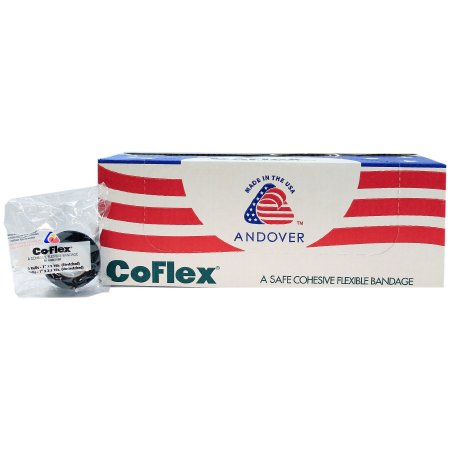 Picture of Cohesive Bandage CoFlex® 1 Inch X 5 Yard 14 lbs. Tensile Strength Self-adherent Closure Black NonSterile3100BK