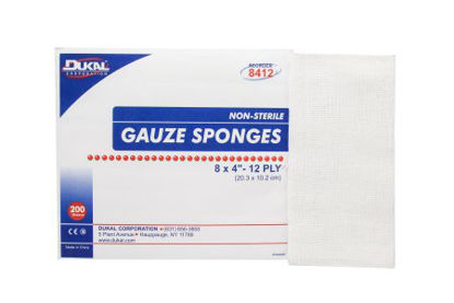 Picture of Gauze Sponge Dukal™ Gauze 12-Ply 4 X 8 Inch Rectangle NonSterile8412
