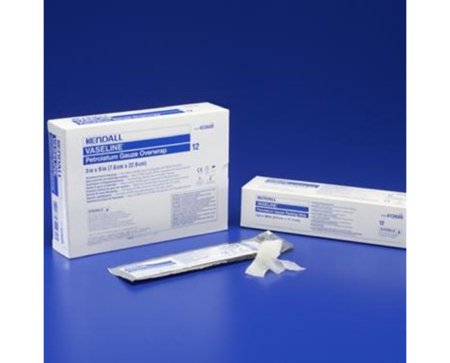 Picture of Petrolatum Impregnated Dressing Vaseline™ 1 X 36 Inch Gauze Petrolatum Sterile8884422600
