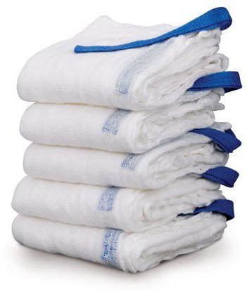 Picture of Surgical Laparotomy Sponge X-Ray Detectable Cotton 18 X 18 Inch 5 Count Pouch Sterile450