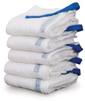 Picture of Surgical Laparotomy Sponge X-Ray Detectable Cotton 18 X 18 Inch 5 Count Pouch Sterile450