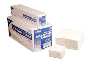 Picture of Nonwoven Sponge Clinisorb Polyester / Rayon 4-Ply 4 X 4 Inch Square Sterile7454SP