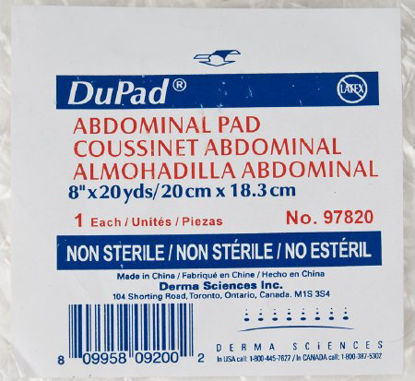 Picture of Abdominal Pad DuPad® Cellulose 1-Ply 8 Inch X 20 Yard Roll Shape NonSterile97820