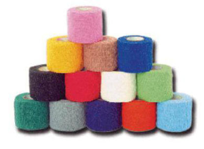 Picture of Cohesive Bandage Co-Flex®·Med 3 Inch X 5 Yard 16 lbs. Tensile Strength Self-adherent Closure Neon Green NonSterile7300NG