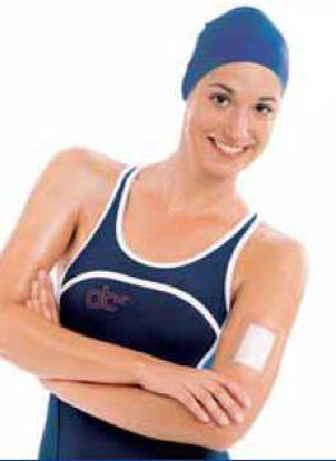 Picture of Transparent Film Dressing with Pad Leukomed®T plus Rectangle 4 X 10 Inch 3 Tab Delivery Without Label Sterile7238203