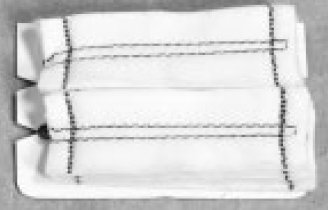 Picture of Surgical Neuro Sponge Gardlok® X-Ray Detectable Cotton 1 X 3 Inch 10 Count Card Sterile200102