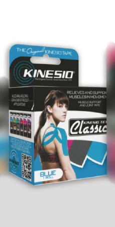Picture of Kinesiology Tape Kinesio® Tex Classic Water Resistant Cotton 2 Inch X 4 Yard Blue NonSterile081605278