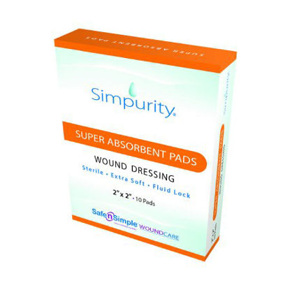 Picture of Super Absorbent Dressing Simpurity® Nonwoven 2 X 2 Inch SterileSNS59022