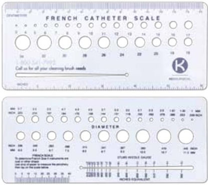 Picture of French Catheter Scale 6 Inch Plastic NonSterileMJ-370
