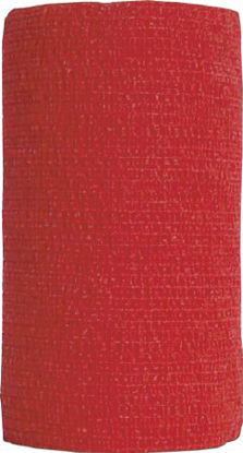 Picture of Cohesive Bandage CoFlex® 4 Inch X 5 Yard 14 lbs. Tensile Strength Self-adherent Closure Red NonSterile3400RD