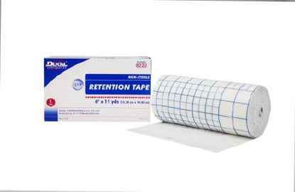Picture of Dressing Retention Tape with Liner Dukal™ Pre-Cut Nonwoven / Adhesive 6 Inch X 11 Yard White NonSterile8222