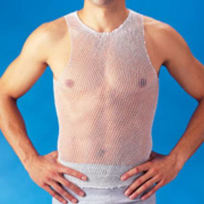 Picture of Elastic Net Retainer Dressing Surgilast® Pre-Cut Tubular / Pre-Cut Elastic One Size Fits Most White Knee / Foot / Hand / Elbow NonSterileGL641