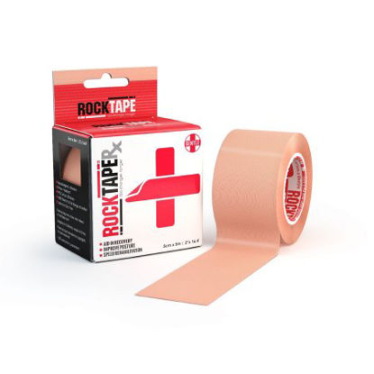 Picture of Kinesiology Tape Rock Tape® Rx Water Resistant Cotton / Nylon 2 Inch X 5 Yard Beige NonSterile081706290