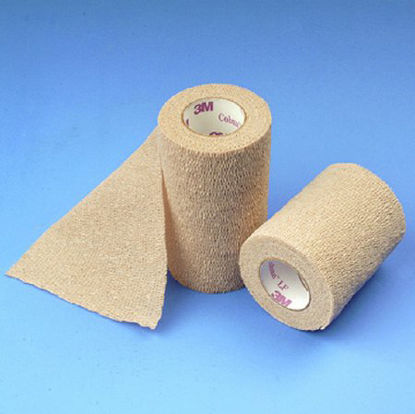 Picture of Cohesive Bandage 3M™ Coban™ 4 Inch X 5 Yard Standard Compression Self-adherent Closure Tan Sterile30-404