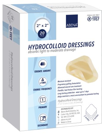 Picture of Hydrocolloid Dressing Abena® 2 X 2 Inch Square Sterile1957