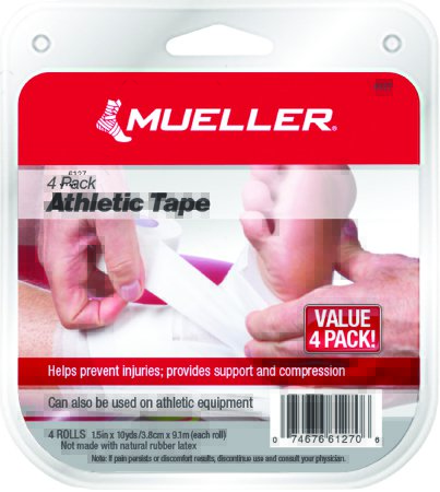 Picture of Athletic Tape Mueller® Mtape Easy Tear Cotton / Zinc Oxide 1-1/2 Inch X 10 Yard White NonSterile6127