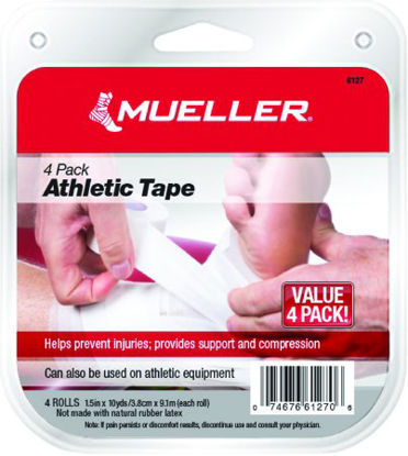 Picture of Athletic Tape Mueller® Mtape Easy Tear Cotton / Zinc Oxide 1-1/2 Inch X 10 Yard White NonSterile6127