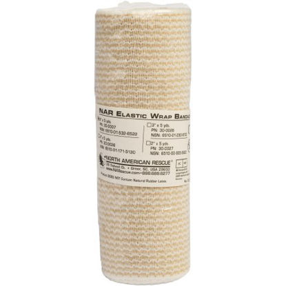 Picture of Elastic Bandage NAR 6 Inch X 5 Yard Medium Compression Single Hook and Loop Closure Tan NonSterile30-0007