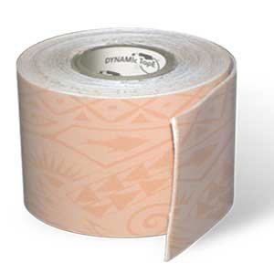 Picture of Orthopedic Corrective Tape Dynamic Tape® 4-Way Stretch Fabric 3 Inch X 5 Yard Beige Tattoo Print NonSterile081578558