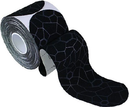 Picture of Kinesiology Tape Theraband™ Pre-Cut Cotton / Spandex 2 X 10 Inch Black / Gray NonSterile12750