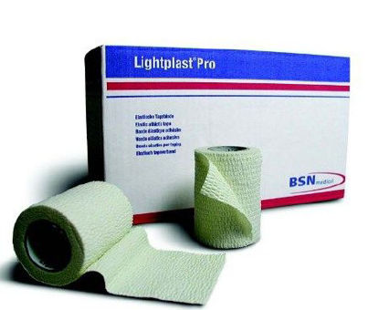 Picture of Elastic Tape Lightplast® Pro Air Permeable Cotton / Spandex / Adhesive 1-1/2 Inch X 5 Yard White NonSterile76953