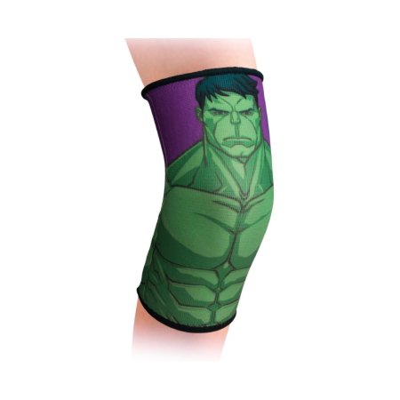 Picture of Knee Support DonJoy® Advantage Kid's Elastic Knee Featuring Marvel Youth Pull-On 12 to 13 Inch Knee Circumference Left or Right KneeDA161KS01-HLK-Y