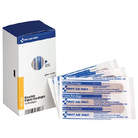 Picture of Adhesive Strip First Aid Only® 1-1/2 X 3 Inch Fabric Knuckle Tan SterileFAE-3008