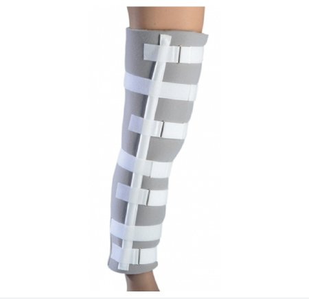 Picture of Knee Splint ProCare® One Size Fits Most D-Ring / Hook and Loop Strap Closure 8 Inch Left or Right Knee79-80600