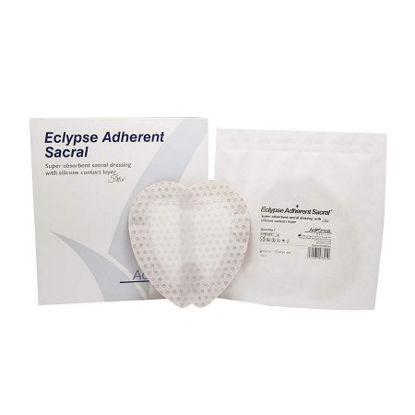 Picture of Super Absorbent Dressing Eclypse® Adherent Sacral Silicone 8-1/2 X 9 Inch SterileCR3986