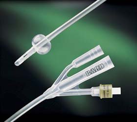 Picture of Foley Catheter Lubri-Sil® 3-Way Standard Tip 5 cc Balloon 20 Fr. Hydrogel Coated Silicone70520L