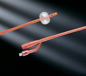 Picture of Foley Catheter Bardex® I.C. 2-Way Standard Tip 5 cc Balloon 16 Fr. Red Rubber0196SI16